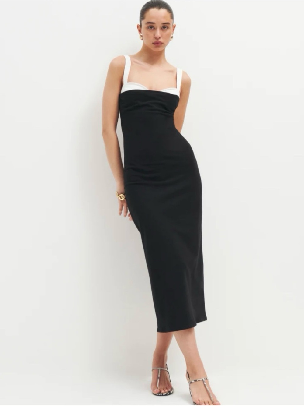 Reformation Nelle Knit Midi Dress